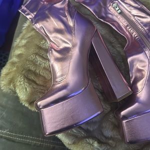 Beautiful sexy platform boots